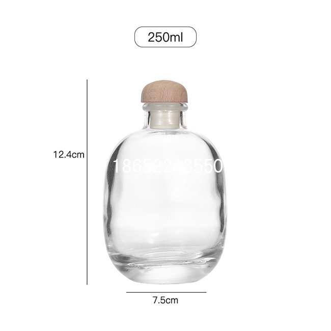 250ml晶白瓶酒瓶