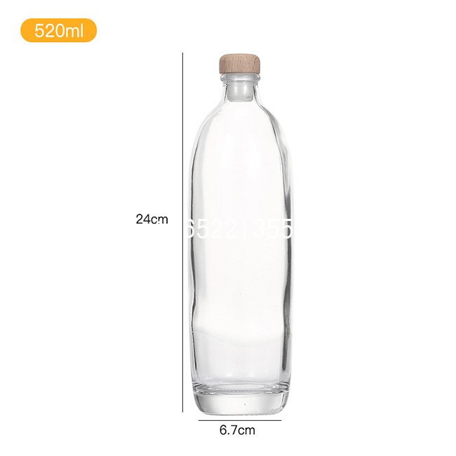 520ml透明果酒瓶